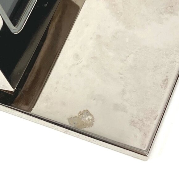 GUCCI REF0840 Logo Travel Watch Watch Interior Table clock SS Silver - Picture 15 of 16